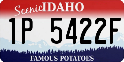 ID license plate 1P5422F