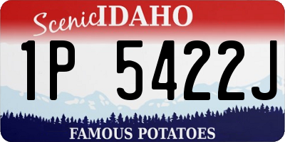 ID license plate 1P5422J