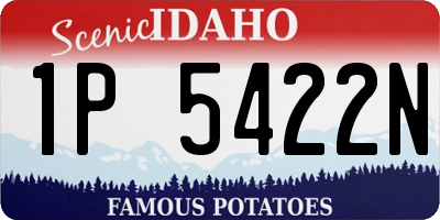 ID license plate 1P5422N