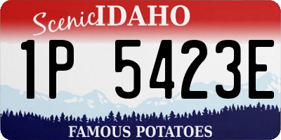 ID license plate 1P5423E
