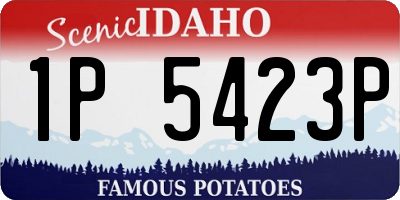 ID license plate 1P5423P