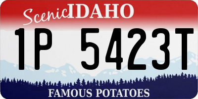 ID license plate 1P5423T
