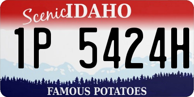 ID license plate 1P5424H