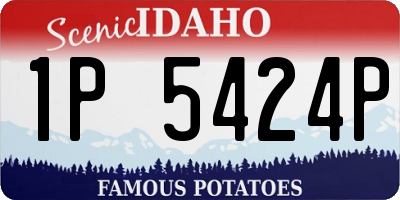 ID license plate 1P5424P