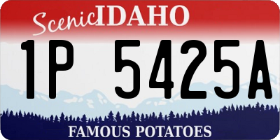 ID license plate 1P5425A