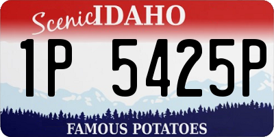 ID license plate 1P5425P