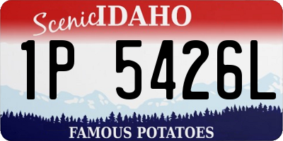 ID license plate 1P5426L