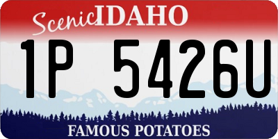 ID license plate 1P5426U