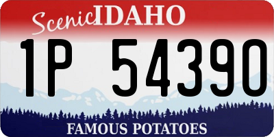 ID license plate 1P5439O