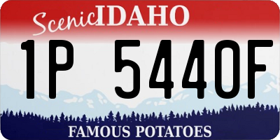 ID license plate 1P5440F