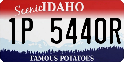 ID license plate 1P5440R