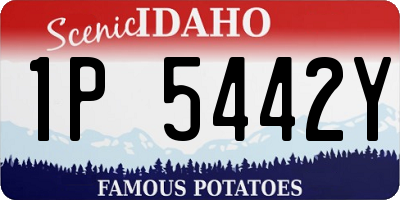 ID license plate 1P5442Y