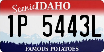 ID license plate 1P5443L