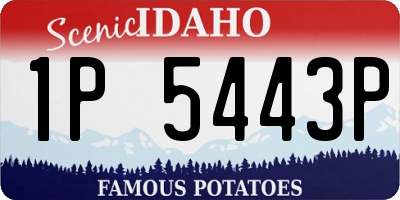 ID license plate 1P5443P