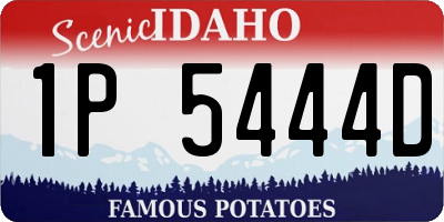 ID license plate 1P5444D