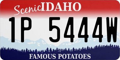 ID license plate 1P5444W
