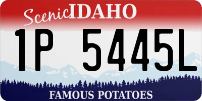 ID license plate 1P5445L