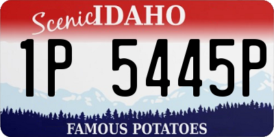 ID license plate 1P5445P