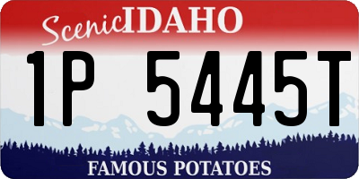 ID license plate 1P5445T