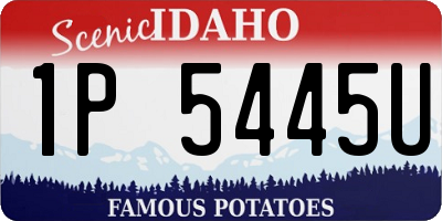 ID license plate 1P5445U