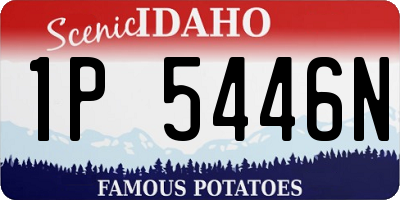 ID license plate 1P5446N