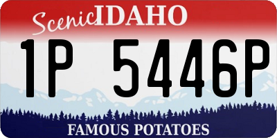 ID license plate 1P5446P