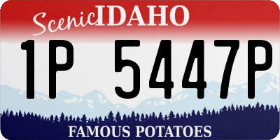 ID license plate 1P5447P
