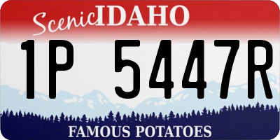 ID license plate 1P5447R