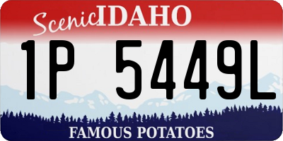 ID license plate 1P5449L