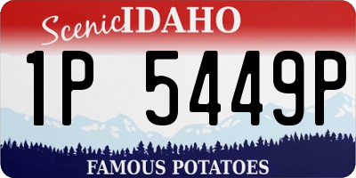 ID license plate 1P5449P