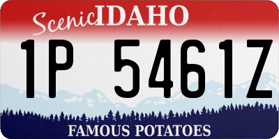 ID license plate 1P5461Z