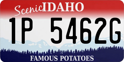 ID license plate 1P5462G