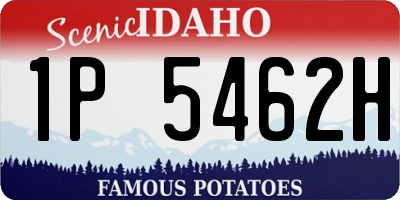 ID license plate 1P5462H