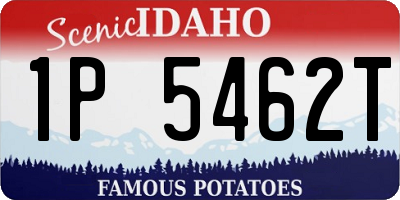 ID license plate 1P5462T