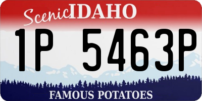 ID license plate 1P5463P
