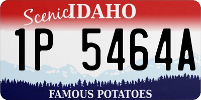ID license plate 1P5464A