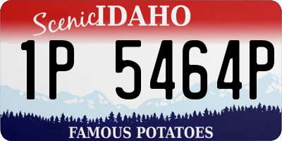 ID license plate 1P5464P