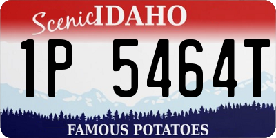 ID license plate 1P5464T