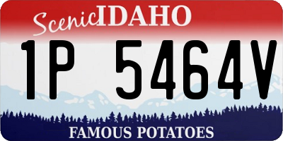ID license plate 1P5464V
