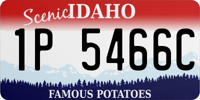 ID license plate 1P5466C