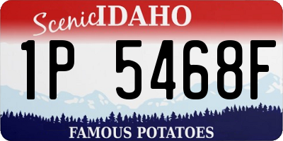 ID license plate 1P5468F