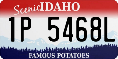 ID license plate 1P5468L