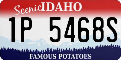 ID license plate 1P5468S