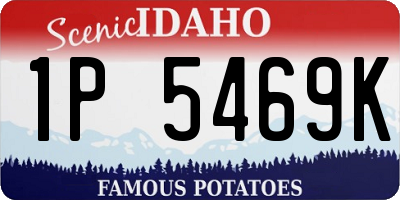 ID license plate 1P5469K