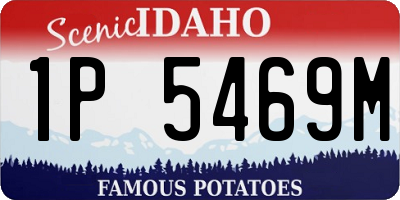 ID license plate 1P5469M