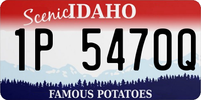 ID license plate 1P5470Q