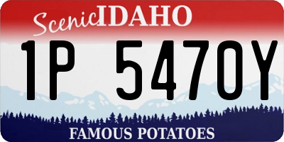 ID license plate 1P5470Y