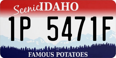 ID license plate 1P5471F