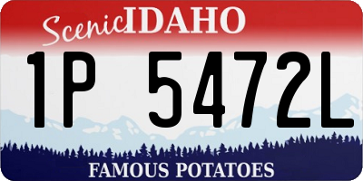 ID license plate 1P5472L