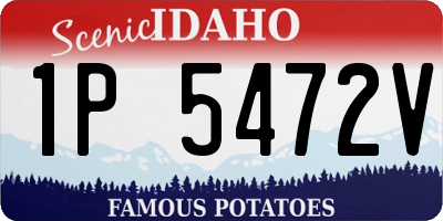 ID license plate 1P5472V